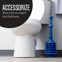 Cargar imagen en el visor de la galería, Bellows Accordion Toilet Plunger (Black and White)
