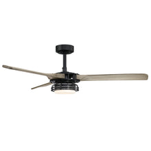 Cargar imagen en el visor de la galería, 52&quot; Aerofanture Industrial DC Motor Downrod Mount Reversible Ceiling Fan with Lighting and Remote Control
