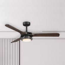 Cargar imagen en el visor de la galería, 52&quot; Aerofanture Industrial DC Motor Downrod Mount Reversible Ceiling Fan with Lighting and Remote Control
