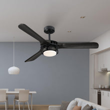 Cargar imagen en el visor de la galería, 52&quot; Aerofanture Industrial DC Motor Downrod Mount Reversible Ceiling Fan with Lighting and Remote Control
