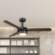 Cargar imagen en el visor de la galería, 52&quot; Aerofanture Industrial DC Motor Downrod Mount Reversible Ceiling Fan with Lighting and Remote Control
