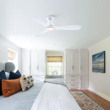 Cargar imagen en el visor de la galería, 52&quot; Ahmedabad Industrial DC Motor Flush Mount Reversible Ceiling Fan with LED Lighting and Remote Control
