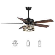 Cargar imagen en el visor de la galería, 52&quot; Alward Smart Fan with Light Kit
