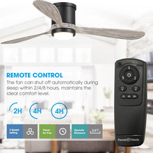 Cargar imagen en el visor de la galería, 52&quot; Anyan Farmhouse Flush Mount Reversible Ceiling Fan with Lighting and Remote Control
