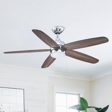 Cargar imagen en el visor de la galería, 52&quot; Dicken Farmhouse Downrod Mount Reversible Crystal Ceiling Fan with Lighting and Remote Control
