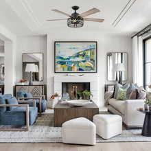 Load image into Gallery viewer, 52&quot; Divisadero Farmhouse Ceiling Fan with Remote Control
