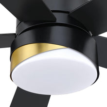 Cargar imagen en el visor de la galería, 52&quot; Flush Mount Smart Fan with LED Light
