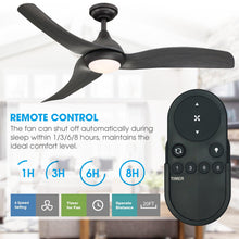 Cargar imagen en el visor de la galería, 52&quot; Industrial DC Motor Downrod Mount Reversible Ceiling Fan with LED Lighting and Remote Control
