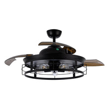 Cargar imagen en el visor de la galería, 52&quot; Jamshedpur Industrial Downrod Mount Ceiling Fan with Lighting and Remote Control
