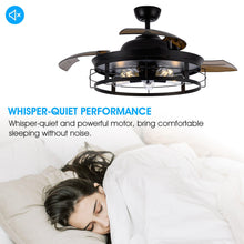 Cargar imagen en el visor de la galería, 52&quot; Jamshedpur Industrial Downrod Mount Ceiling Fan with Lighting and Remote Control
