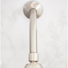 Carregar imagem no visualizador da galeria, 8 in. Stainless Steel Shower Head Extension Arm with Flange (Brushed Nickel Finish)
