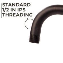 Carregar imagem no visualizador da galeria, 12 in. L-Shaped Shower Head Extension Arm (Oil-Rubbed Bronze Finish)
