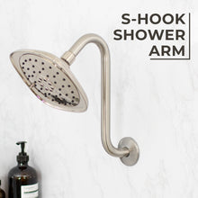 Carregar imagem no visualizador da galeria, 10.5 in. S-Shaped Stainless Steel Shower Head Extension Arm (Brushed Nickel Finish)
