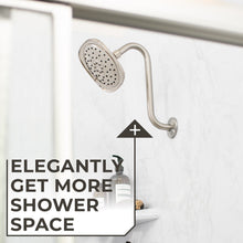 Carregar imagem no visualizador da galeria, 10.5 in. S-Shaped Stainless Steel Shower Head Extension Arm (Brushed Nickel Finish)
