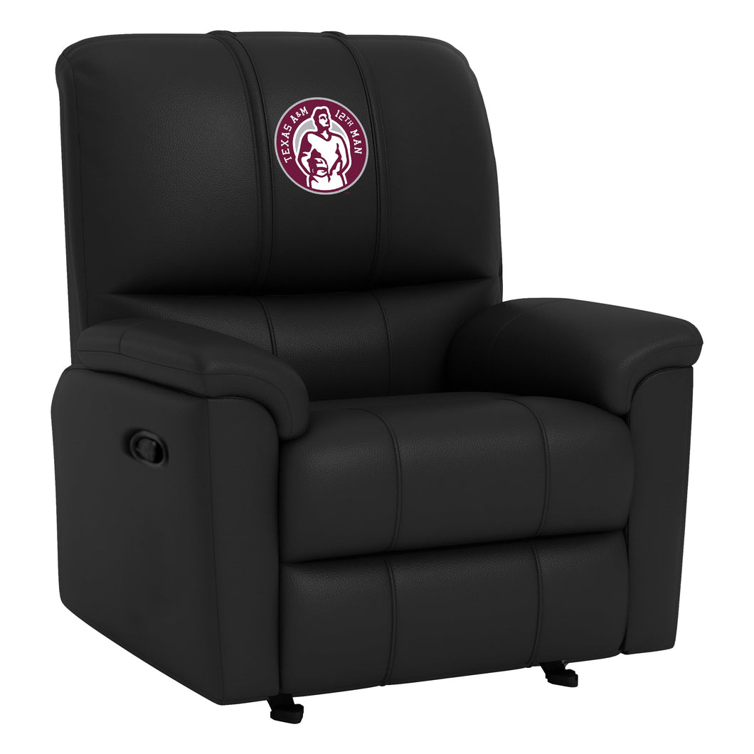 Rocker Recliner with Texas A&M Aggies 12th Man Logo