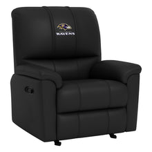 Load image into Gallery viewer, Rocker Recliner with Baltimore Ravens Secondary Logo
