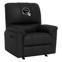 Load image into Gallery viewer, Rocker Recliner with Baltimore Ravens Helmet Logo
