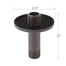 Carregar imagem no visualizador da galeria, 3 in. Shower Arm for Ceiling-Mounted Rainfall Showerhead (Oil-Rubbed Bronze Finish)
