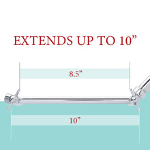 Carregar imagem no visualizador da galeria, 10 in. Solid Brass Shower Head Extension Arm (Chrome Finish)
