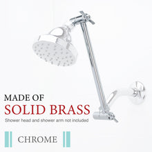Carregar imagem no visualizador da galeria, 10 in. Solid Brass Shower Head Extension Arm (Chrome Finish)
