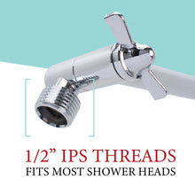Carregar imagem no visualizador da galeria, 10 in. Solid Brass Shower Head Extension Arm (Chrome Finish)
