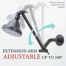 Carregar imagem no visualizador da galeria, 10 in. Solid Brass Shower Head Extension Arm (Oil-Rubbed Bronze Finish)
