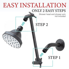 Carregar imagem no visualizador da galeria, 10 in. Solid Brass Shower Head Extension Arm (Oil-Rubbed Bronze Finish)
