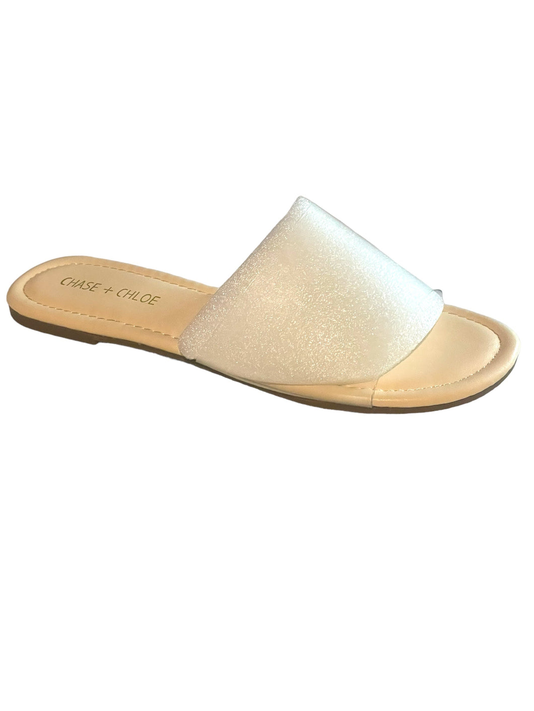 Chase + Chloe Transparent Slides IRMA-3 Nude
