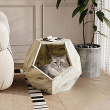 Load image into Gallery viewer, 25.98&#39;&#39; Modern Pet Furniture Cat Carrier, Sofa Side Table, Planter MDF Multifunctional Furniture, Burmese Sumac
