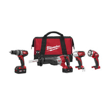 Carregar imagem no visualizador da galeria, Milwaukee 2695-24 M18 Cordless LITHIUM-ION 4-Tool Combo Kit
