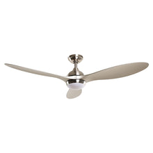 Cargar imagen en el visor de la galería, 56&quot; Bernardino Modern Brushed Nickel DC Motor Downrod Mount Reversible Ceiling Fan with Lighting and Remote Control
