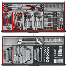 Load image into Gallery viewer, Teng Tools 1004 Piece &#39;Limited Edition&#39; 37 Inch Wide 8 Drawer Black Roller Cabinet Workstation Tool Kit - TCMM1004NBK1
