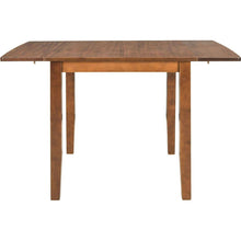 Load image into Gallery viewer, 3-Piece Wood Drop Leaf Breakfast Nook Dining Table Set with 2 X-back Chairs for Small Places, Brown
