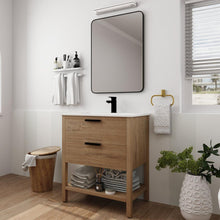 Carregar imagem no visualizador da galeria, 30 Inch Bathroom Vanity Plywood With 2 Drawers
