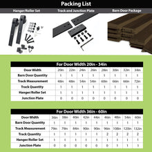 Load image into Gallery viewer, Finished &amp; Unassembled Single Barn Door with Hardware Kit (H Design)
