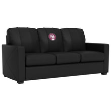 Load image into Gallery viewer, Silver Sofa with Texas A&amp;M Aggies 12th Man Logo
