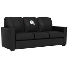 Load image into Gallery viewer, Silver Sofa with  Miami Dolphins Helmet Logo
