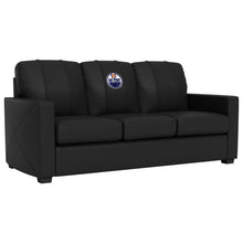 Load image into Gallery viewer, Silver Sofa with Edmonton Oilers Logo
