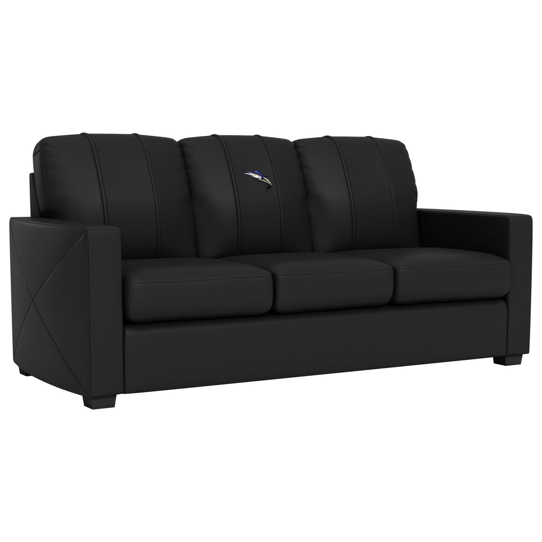 Silver Sofa with Marlin Logo