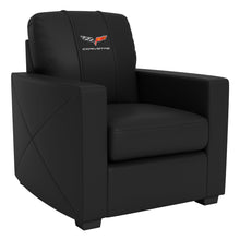 Load image into Gallery viewer, Silver Club Chair with Corvette C6 Logo
