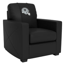 Load image into Gallery viewer, Silver Club Chair with  Las Vegas Raiders Helmet Logo
