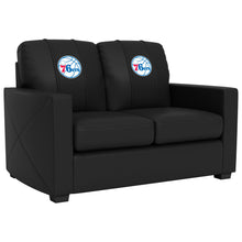 Load image into Gallery viewer, Silver Loveseat with Philadelphia 76ers Primary
