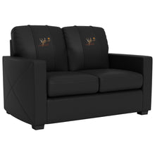 Load image into Gallery viewer, Silver Loveseat with Deer Leaping Logo
