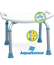 Carregar imagem no visualizador da galeria, AquaSense Adjustable Non-Slip Bath &amp; Shower Stool for Inside Shower, 20.08 x 12.
