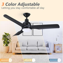 Carregar imagem no visualizador da galeria, 52&quot; Cason Induatrial Downrod Mount Reversible Ceiling Fan with LED Lighting and Remote Control
