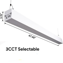 Cargar imagen en el visor de la galería, 8ft LED Linear Strip Light - Selectable Wattage (65W/75W/90W) and Selectable Color Temperature (3500K/4000K/5000) - 11700 Lumens
