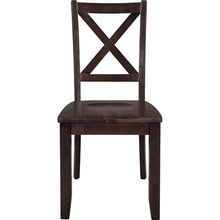 Load image into Gallery viewer, 3-Piece Wood Drop Leaf Breakfast Nook Dining Table Set with 2 X-back Chairs for Small Places, Espresso
