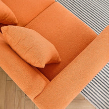 Cargar imagen en el visor de la galería, 3-seater + 2-seater Combination sofa.ORANGE teddy
