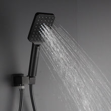 Cargar imagen en el visor de la galería, Shower Faucet Set Anti-scald Shower Fixtures with Rough-in Pressure Balanced Valve and Embedded Box, Wall Mounted Rain Shower System
