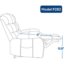 Load image into Gallery viewer, Lift Recliner Chair Heat Massage Dual Motor Infinite Position Up to 350 LBS Large Electric Power Lift Recliners with Power-Remote, Medium-firm and Heavy duty, Blue

